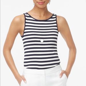 J Crew striped open neck cami top